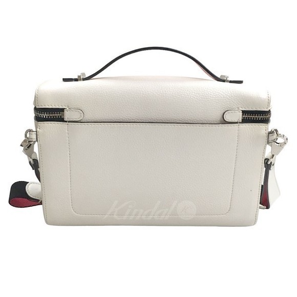 Christian Louboutin Kypi Pouch Shoulder Bag White Red - Picture 5 of 9